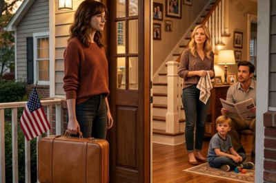 My sister let me smile through her wedding after giving my room to a man my mother called “more important,” so I quietly booked a cheap hostel bed and walked out of their lives for sixteen long months. No calls, no visits, no explanations. Then I returned to her house without warning, set down my new suitcase at the door, and revealed something so unexpected that the entire room went silent before anyone could even ask why I came back.