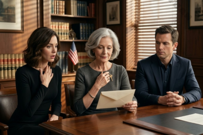 After my son passed away, my daughter-in-law tried to force me out of the home that had meant so much to our whole family. At the will reading, she even confidently said that after everything had already been arranged, I would be left with nothing. But the moment the lawyer mentioned the final part and revealed the truth about the assets in my name, the atmosphere in the room instantly changed.