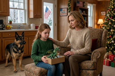 During Christmas, my daughter was smiling as she opened the prettiest gift box under the tree, but the moment she looked inside, her face turned so pale that everyone at the table stopped talking. I thought it was shock, maybe even a bad joke, until someone knocked hard on the front door, and five minutes later, the police were standing there asking questions no one in my family was ready to answer.