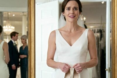 Mientras me probaba los zapatos de novia frente al espejo, escuché por casualidad a mi futura suegra decir en voz baja: ¿Estás seguro de que ella no sospecha nada? Queremos quedarnos con su apartamento y con su dinero. Después la enviaremos a un manicomio. Me quedé completamente paralizada, sin poder decir una sola palabra. Entonces… sonreí.