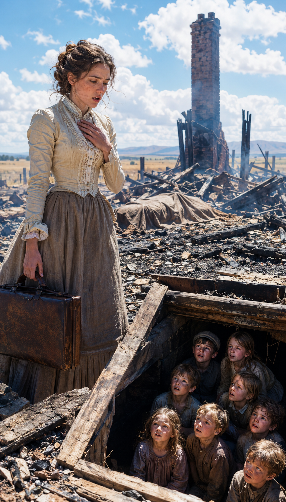 A mail-order bride arrived to find her husband dead and his farm in as...